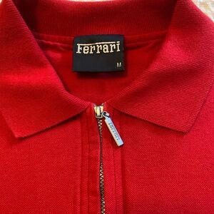 Men’s Size Medium Red Ferrari Polo Shirt NWOT